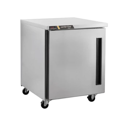 Traulsen CLUC-27F-SD-L 6.5 Cu. Ft. Stainless Steel Reach-In Solid Door Centerline Compact Undercounter Freezer - 115 Volts