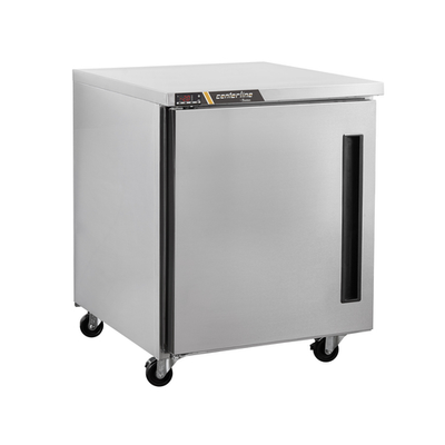 Traulsen CLUC-27F-SD-L 6.5 Cu. Ft. Stainless Steel Reach-In Solid Door Centerline Compact Undercounter Freezer - 115 Volts