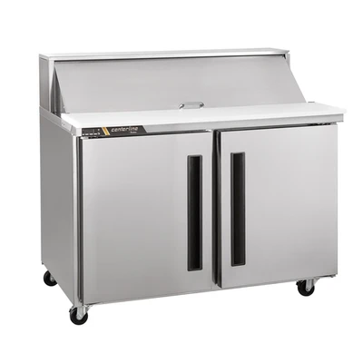 Traulsen CLPT-6024-SD-LL 60.25" W Stainless Steel Centerline By Traulsen Mega Top Prep Table Refrigerator with Roll-Top Lid - 115 Volts