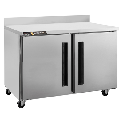Traulsen CLUC-36F-SD-WTLR 36.25" W Stainless Steel Centerline Compact Undercounter Freezer with Work Top - 115 Volts