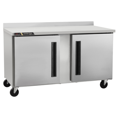 Traulsen CLUC-60F-SD-WTRR 60.25" W Stainless Steel Centerline Compact Undercounter Freezer with Work Top - 115 Volts