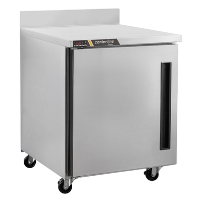 Traulsen CLUC-27F-SD-WTR 27.5" W Stainless Steel Centerline Compact Undercounter Freezer with Work Top - 115 Volts