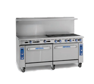 Imperial IR-G60-XB NG 60" Natural Gas Pro Series Restaurant Range - 135,000 BTU