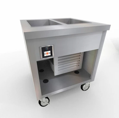 Duke TFCP-32PG-N7 32" W Stainless Steel Refrigerated Painted Base Thurmaduke Flush Mount Cold Pan Unit - 120 Volts