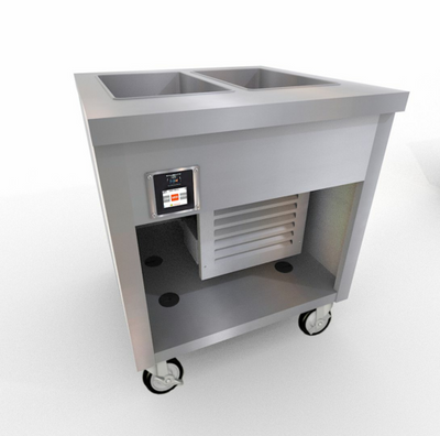 Duke TFCP-32PG-N7 32" W Stainless Steel Refrigerated Painted Base Thurmaduke Flush Mount Cold Pan Unit - 120 Volts