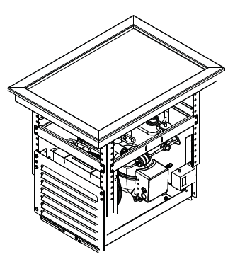 Duke RFT2-SB 39" W x 29" D Stainless Steel Recessed Frost Top Standard Body Drop-In Unit - 120 Volts