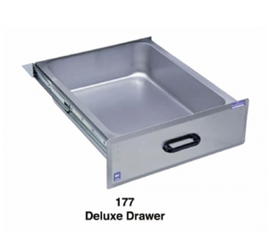 Duke 177LK 15" W x 20" D Stainless Steel Deluxe Drawer with Lock and Keys