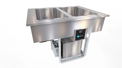 Duke FCP2-SB 32.81" W x 24" H Stainless Steel Straight Drop-In Flush Mount Cold Pan Unit - 120 Volts