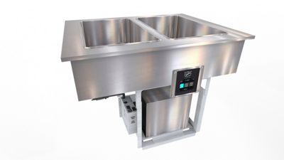 Duke FCP2-SB 32.81" W x 24" H Stainless Steel Straight Drop-In Flush Mount Cold Pan Unit - 120 Volts