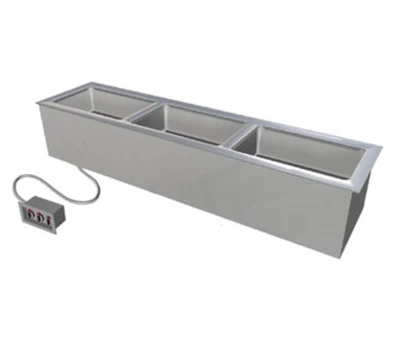 Duke SHW2-SL 46.25" W Stainless Steel Insulated Electric Slimline Hot Food Drop-In Unit - 240 Volts