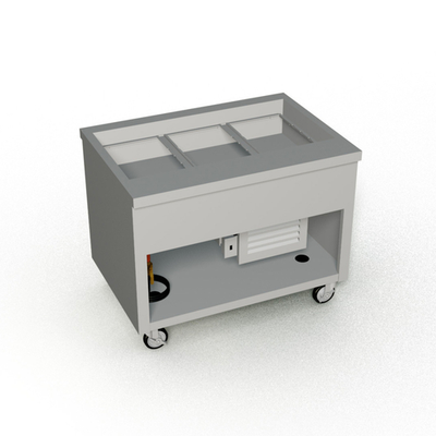 Duke TCM-46PG-N7 46" W Stainless Steel Refrigerated Painted Base Thurmaduke Cold Food Unit - 120 Volts