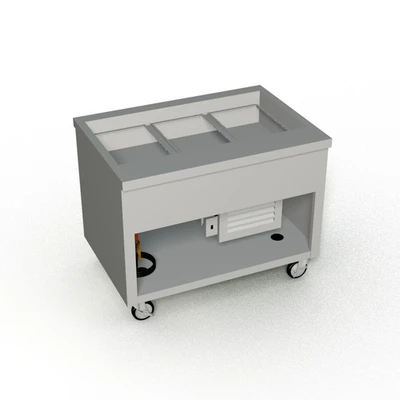 Duke TCM-46PG-N7 46" W Stainless Steel Refrigerated Painted Base Thurmaduke Cold Food Unit - 120 Volts