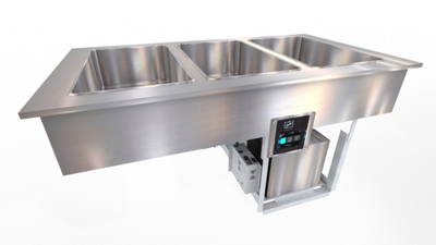 Duke FCP3-SB 46.81" W x 24" H Stainless Steel Straight Drop-In Flush Mount Cold Pan Unit - 120 Volts