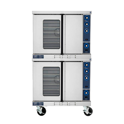 Duke 613-G2XX-LP Stainless Steel Liquid Propane Double-Deck Standard Convection Oven - 120 Volts