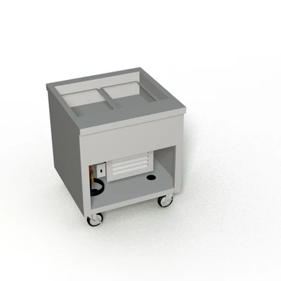 Duke TCM-32SS-N7 32" W Stainless Steel Refrigerated Painted Base Thurmaduke Cold Food Unit - 120 Volts