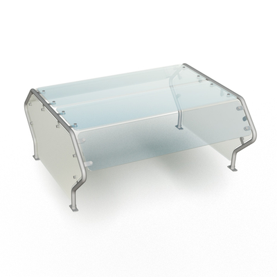 Duke TS482DS-46 45.75" W Stainless Steel Double Sided Self-Service Contemporary Food Shield