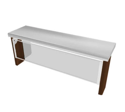 Duke TS540-74 45.57" W Stainless Steel Single-Sided Self-Service Thurmaduke Designer Sneeze Guard