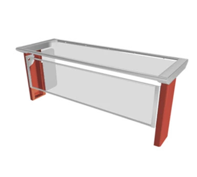 Duke TS570-46 102" W Stainless Steel Single-Sided Full-Service Thurmaduke Designer Sneeze Guard
