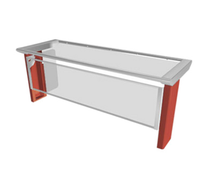 Duke TS570-46 102" W Stainless Steel Single-Sided Full-Service Thurmaduke Designer Sneeze Guard
