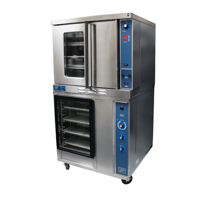 Duke 613-G3XX/PFB-2 Stainless Steel Full-Size Electric Single-Deck with Proofer Base Convection Oven
