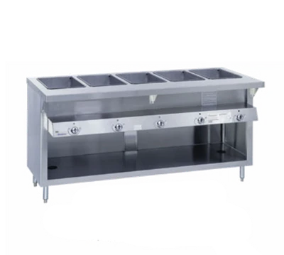 Duke G-2-DLPG-LP 32" W Liquid Propane Stainless Steel 2 Pan Enclosed Base Painted Thurmaduke Steamtable Unit - 7000 BTU
