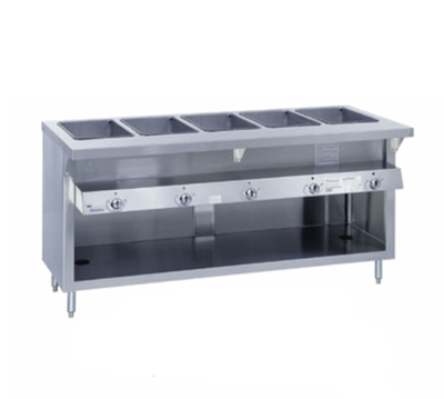 Duke G-2-DLPG-LP 32" W Liquid Propane Stainless Steel 2 Pan Enclosed Base Painted Thurmaduke Steamtable Unit - 7000 BTU