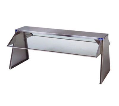 Duke 637-1SN 44.38" W Stainless Steel Single-Sided Self-Service Buffet Shelf and Breath Guards on 1 Side