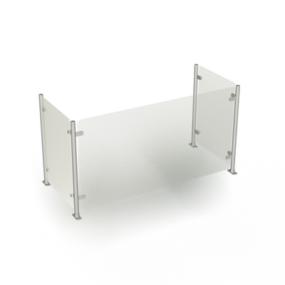 Duke TS412-32 44.13" W Stainless Steel Single-Sided Full-Service Contemporary Food Shield