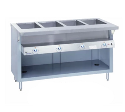 Duke E-5-DLSS 74" W Stainless Steel 5 Pan Stationary Open Storage Base Thurmaduke Steamtable Unit