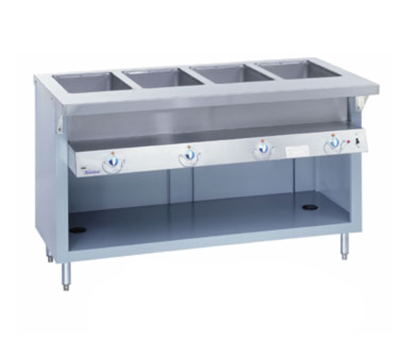 Duke E-5-DLSS 74" W Stainless Steel 5 Pan Stationary Open Storage Base Thurmaduke Steamtable Unit