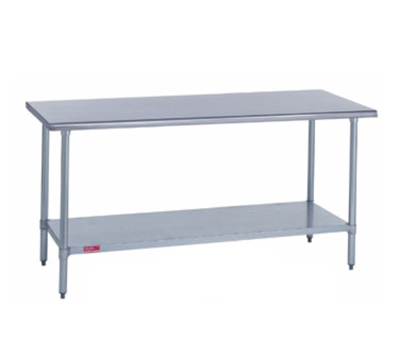 Duke 316S-2430 30" W x 24" D Stainless Steel 16 Gauge Open with Undershelf Work Table