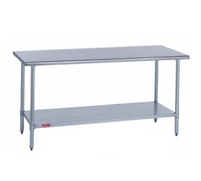 Duke 316-36108 108" W Galvanized Base Unspecified Work Table