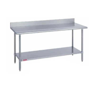 Duke 316S-3096-5R 96" W Stainless Steel Base 16 Gauge Work Table