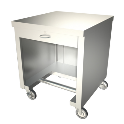 Duke TCS-30SS 30" W x 32" D x 36" H Stainless Steel Body Mobile Thermaduke Cashier Stand