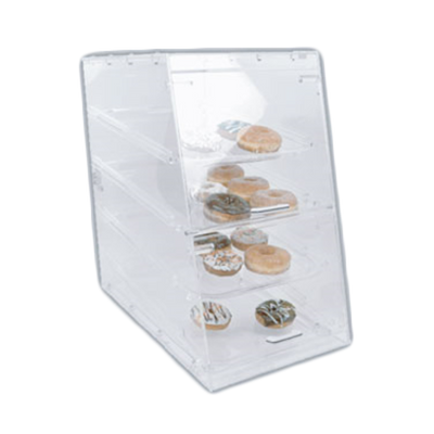 Thunder Group PLDC002 24" W Clear Acrylic Sloped Doors Pastry Display Case