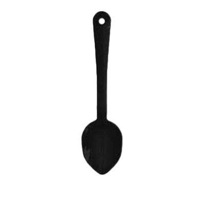 Thunder Group PLSS111BK 11" Black Polycarbonate Solid Serving Spoon