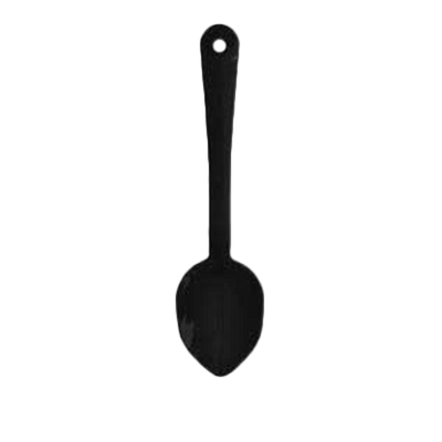 Thunder Group PLSS111BK 11&quot; Black Polycarbonate Solid Serving Spoon