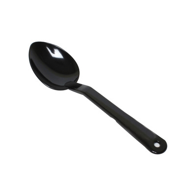 Thunder Group PLSS111BK 11" Black Polycarbonate Solid Serving Spoon