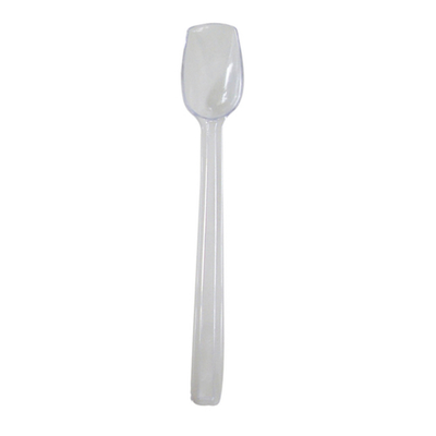 Thunder Group PLBS010CL 0.75 Oz. Clear Polycarbonate Solid 10&quot; Buffet Spoon