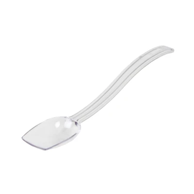 Thunder Group PLBS010CL 0.75 Oz. Clear Polycarbonate Solid 10" Buffet Spoon