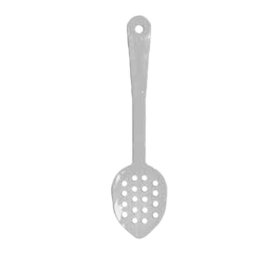 Thunder Group PLSS113WH 11" White Polycarbonate Perforated Serving Spoon
