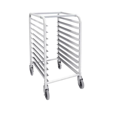 Thunder Group ALSPR010 20 Half-Size Pan Aluminum Tubing End Load Open Top Bun Pan Rack