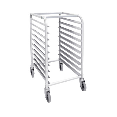Thunder Group ALSPR010 20 Half-Size Pan Aluminum Tubing End Load Open Top Bun Pan Rack