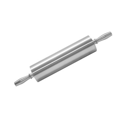 Thunder Group ALRNP018 18" L x 3.5" Dia. Silver Aluminum Rolling Pin