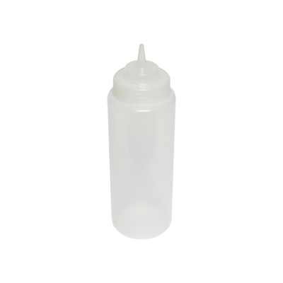 Thunder Group PLTHSB032CW 32 Oz. Clear Plastic Wide Mouth Squeeze Bottle