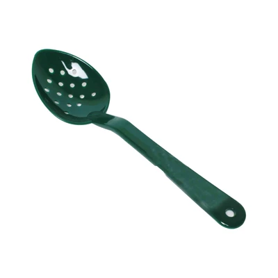 Thunder Group PLSS113GR 11" Green Polycarbonate Perforated Serving Spoon