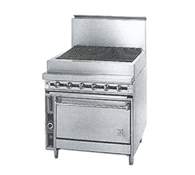 Jade JTRH-18B-LP 18" W Liquid Propane 6" Plate Shelf Titan Heavy Duty Range - 45,000 BTU