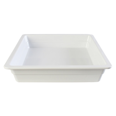 Thunder Group GN1232W 2/3 Size White Melamine Food Pan