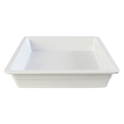 Thunder Group GN1232W 2/3 Size White Melamine Food Pan