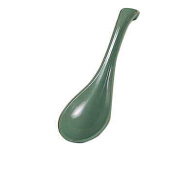 Thunder Group 7000G 1 Oz. Green Melamine Solid Serving Spoon